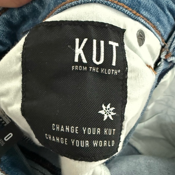 KUT FROM THE KLOTH Women’s Ana High Rise Fab Ab Flare Medium Wash - Size 0 - Picture 4 of 10